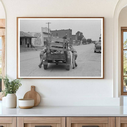 Elmer Thomas Family Trucking in Oklahoma July 1939