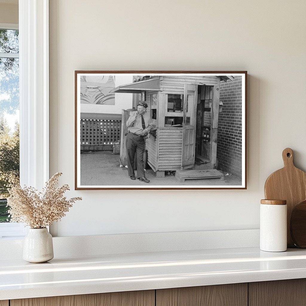 Oklahoma City Streetcar Station July 1939 Image