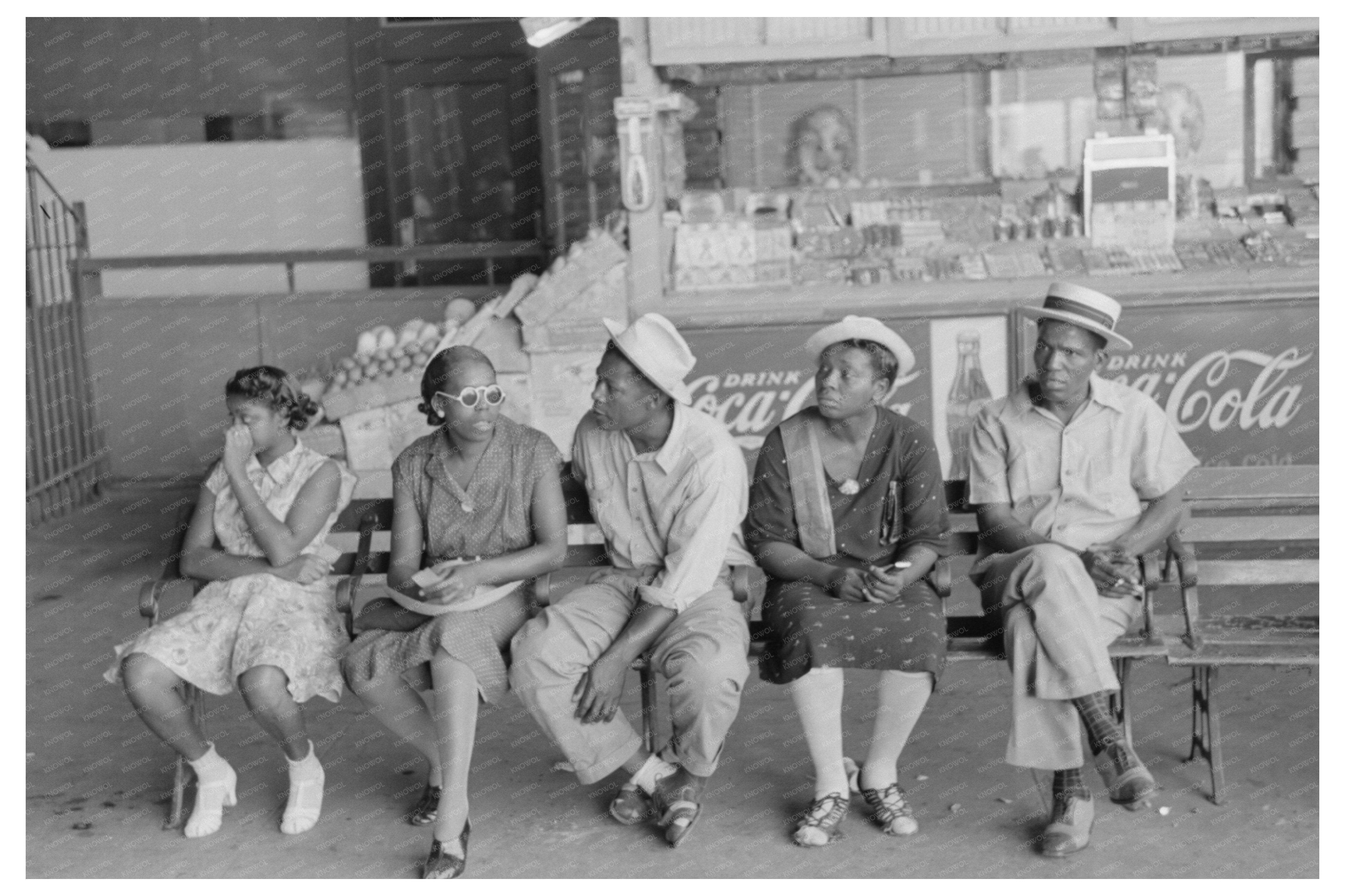 Oklahoma City Streetcar Terminal July 1939 Vintage Photo