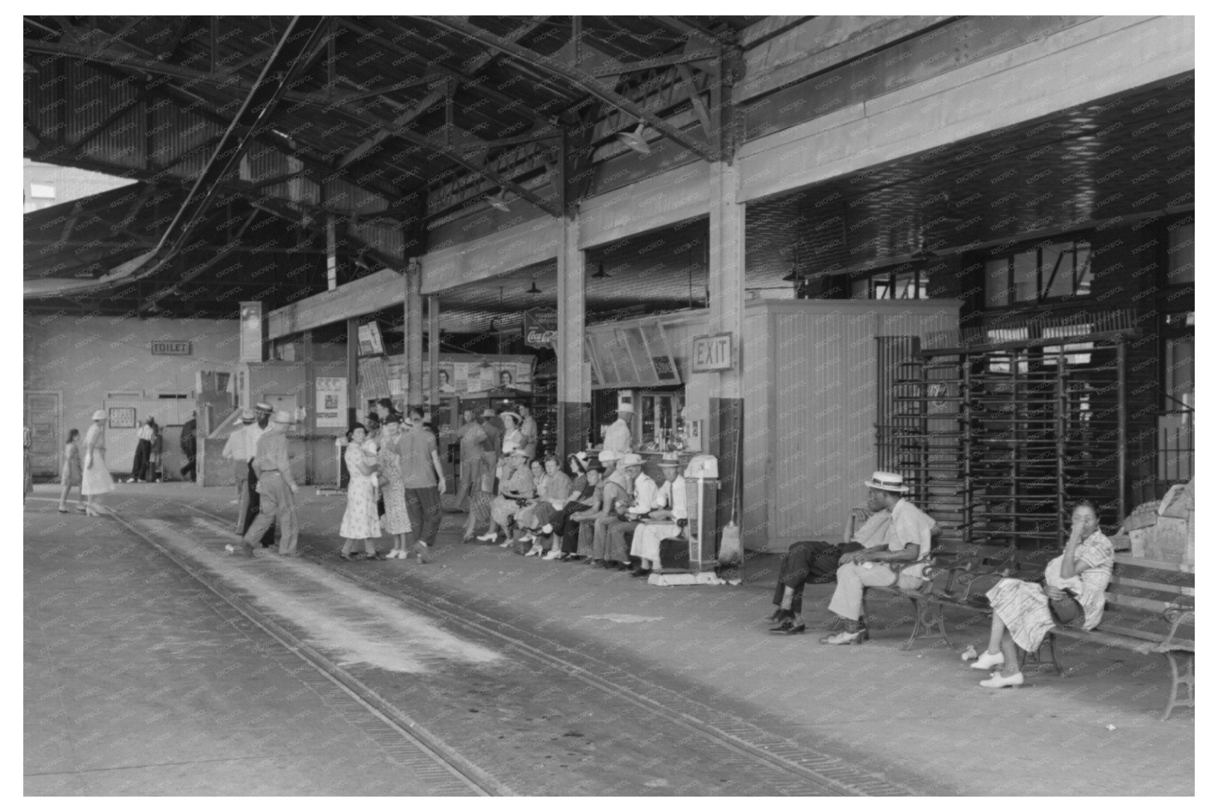 Oklahoma City Streetcar Terminal July 1939 Image