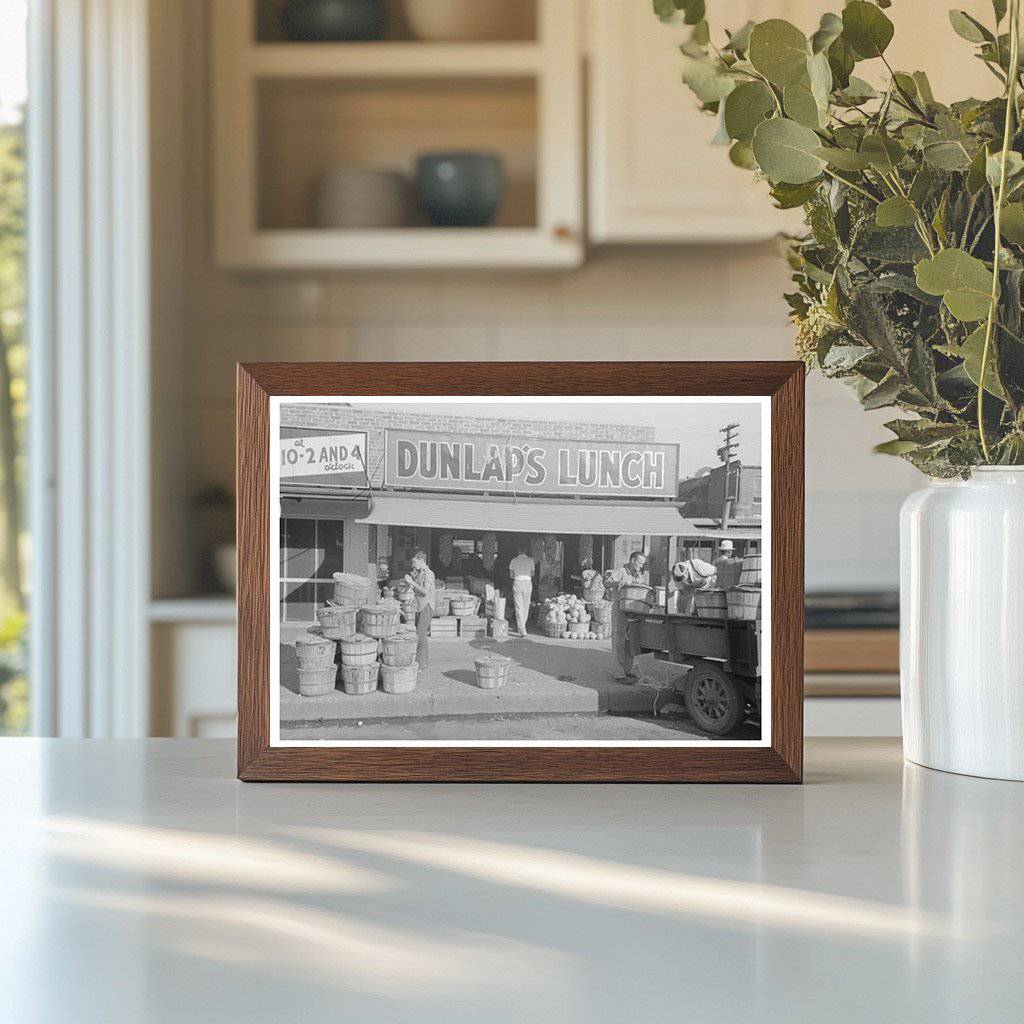 Muskogee Oklahoma Grocery Store Scene July 1939