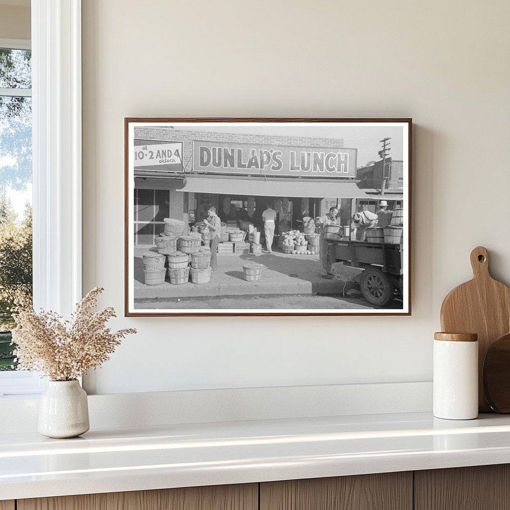 Muskogee Oklahoma Grocery Store Scene July 1939