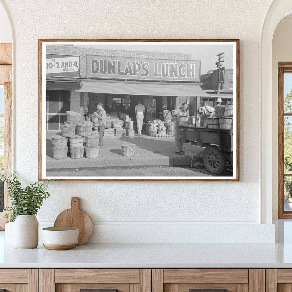 Muskogee Oklahoma Grocery Store Scene July 1939