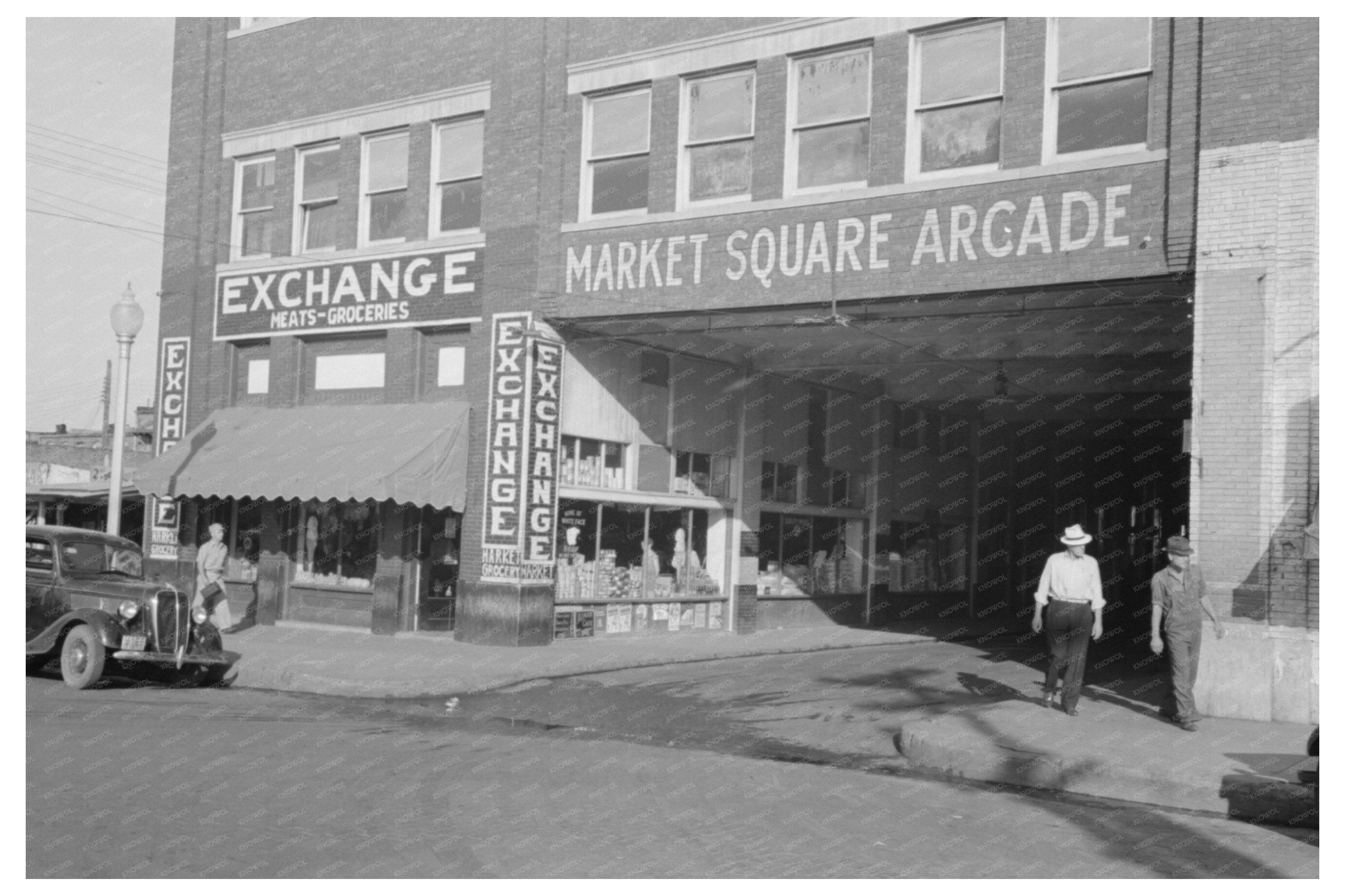 Muskogee Oklahoma Street Scene July 1939 Historical Photo