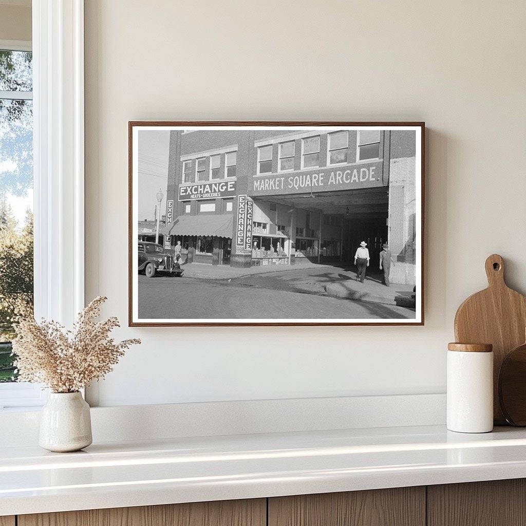 Muskogee Oklahoma Street Scene July 1939 Historical Photo