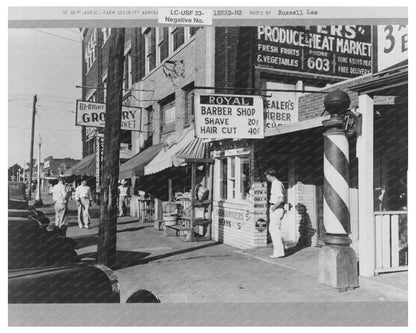 Muskogee Oklahoma Street Scene July 1939 Urban Life