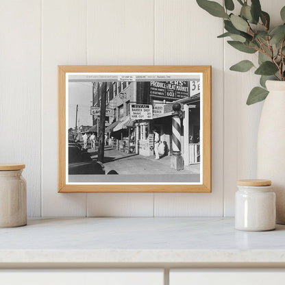 Muskogee Oklahoma Street Scene July 1939 Urban Life
