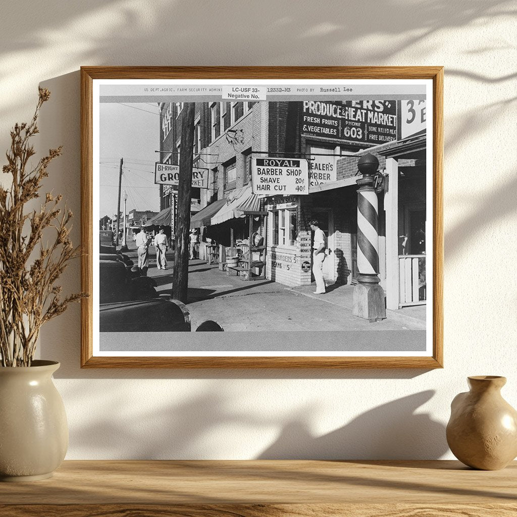 Muskogee Oklahoma Street Scene July 1939 Urban Life