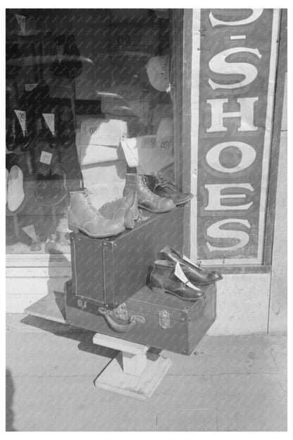 Vintage Shoe Store Display Muskogee Oklahoma 1939