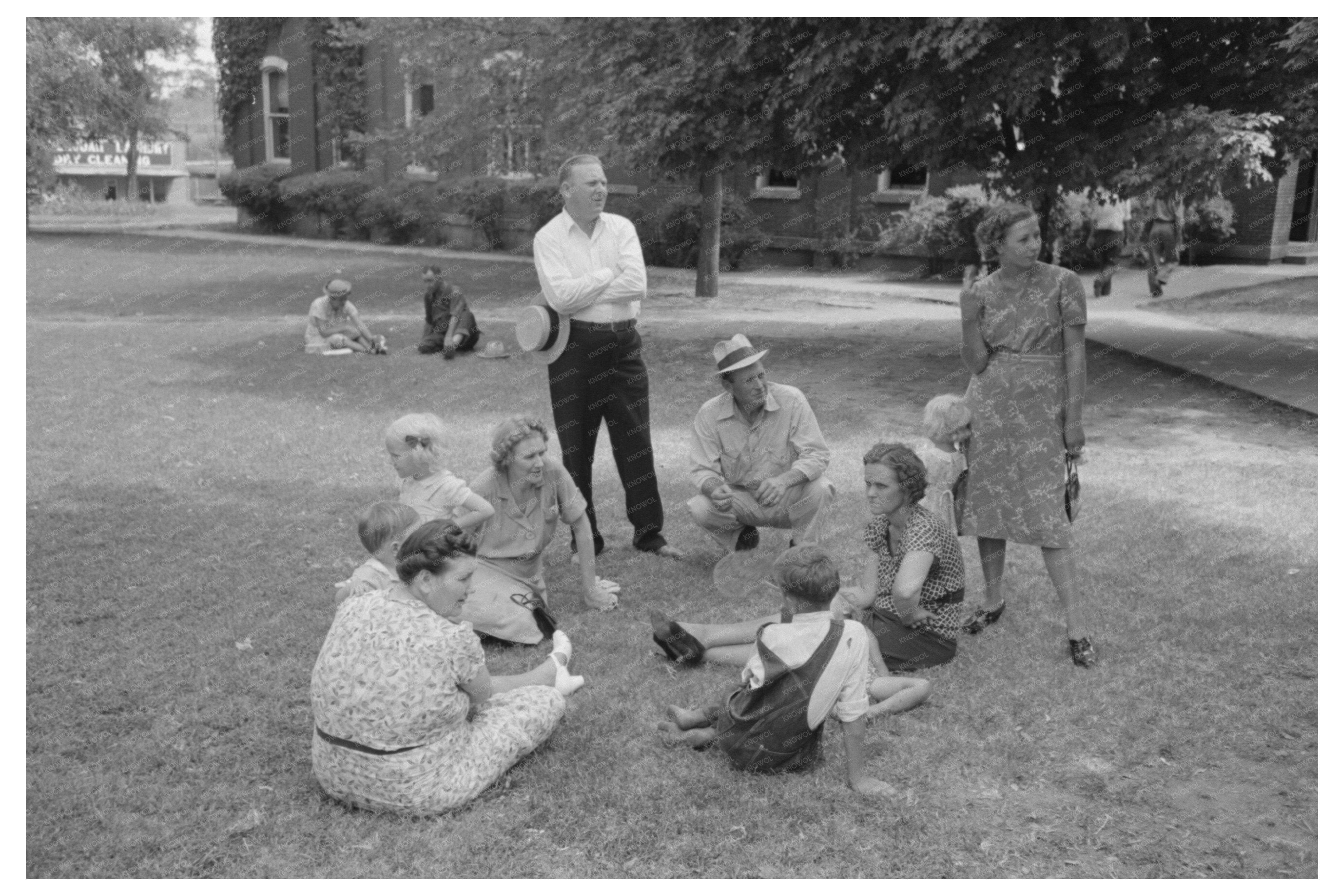 Tahlequah Oklahoma Courthouse Social Life July 1939