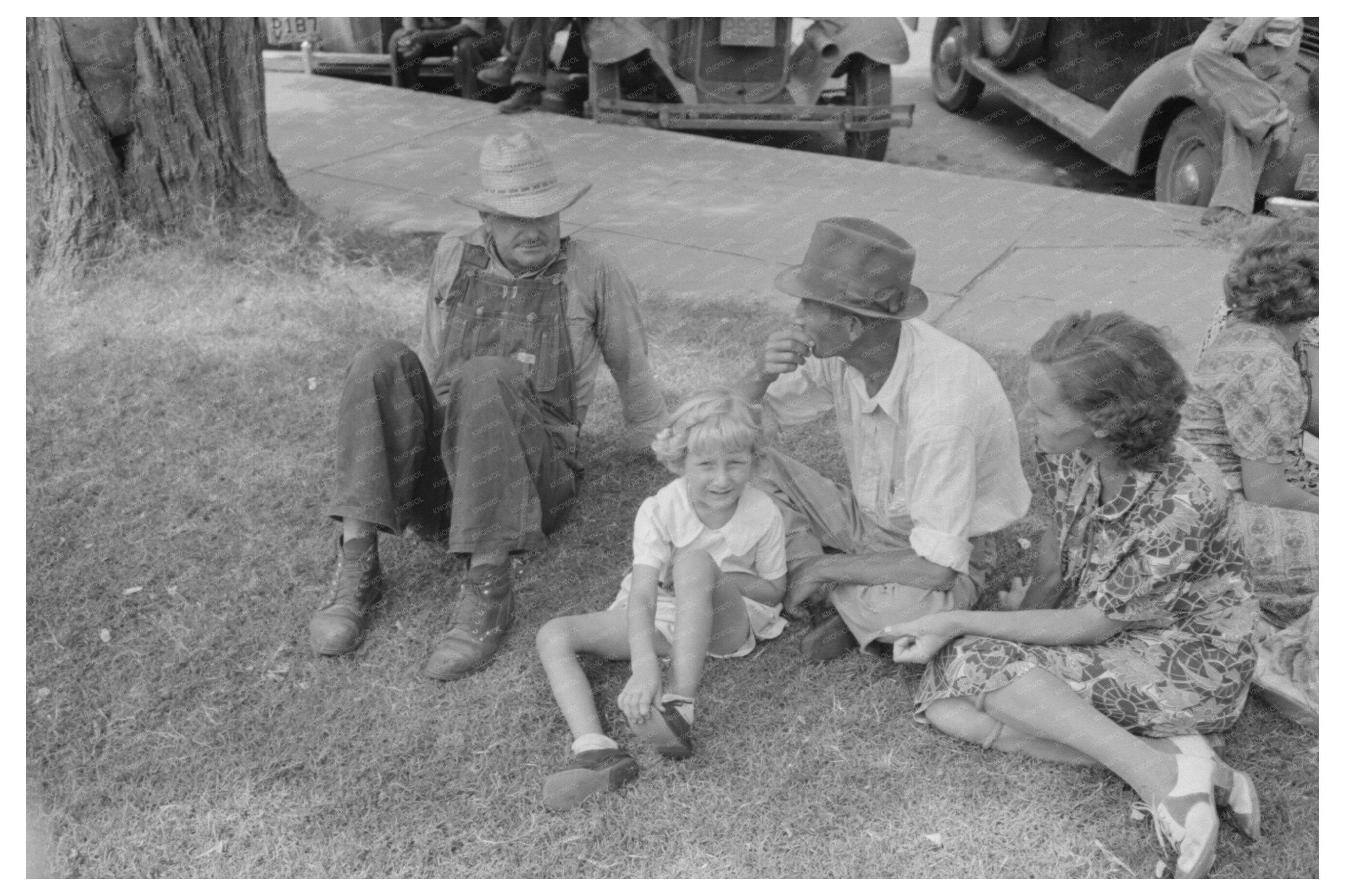 Farm People Gathering in Tahlequah Oklahoma July 1939