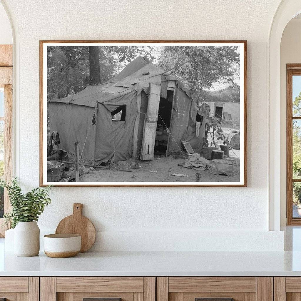 Oklahoma City Laborer Tent Home July 1939