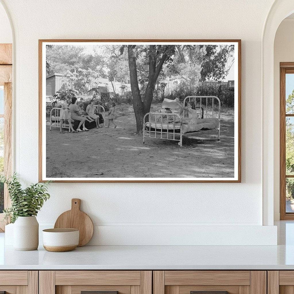 Backyard Beds in Oklahoma City Camp July 1939