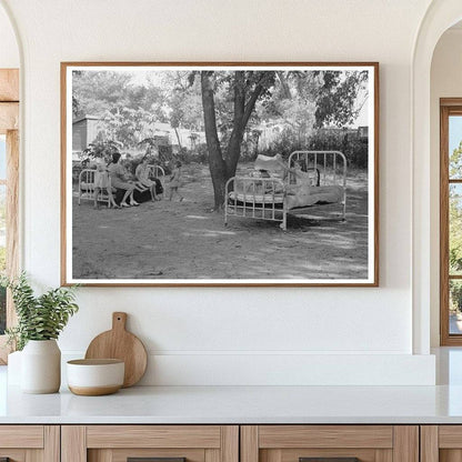 Backyard Beds in Oklahoma City Camp July 1939