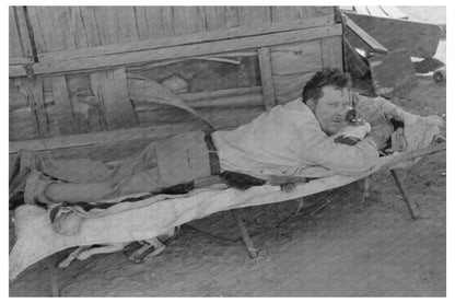 Vintage 1939 Photograph of Paralyzed Man in Oklahoma City