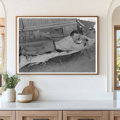 Vintage 1939 Photograph of Paralyzed Man in Oklahoma City