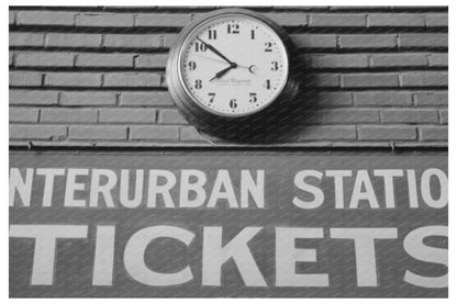 Oklahoma City Interurban Terminal Sign July 1939