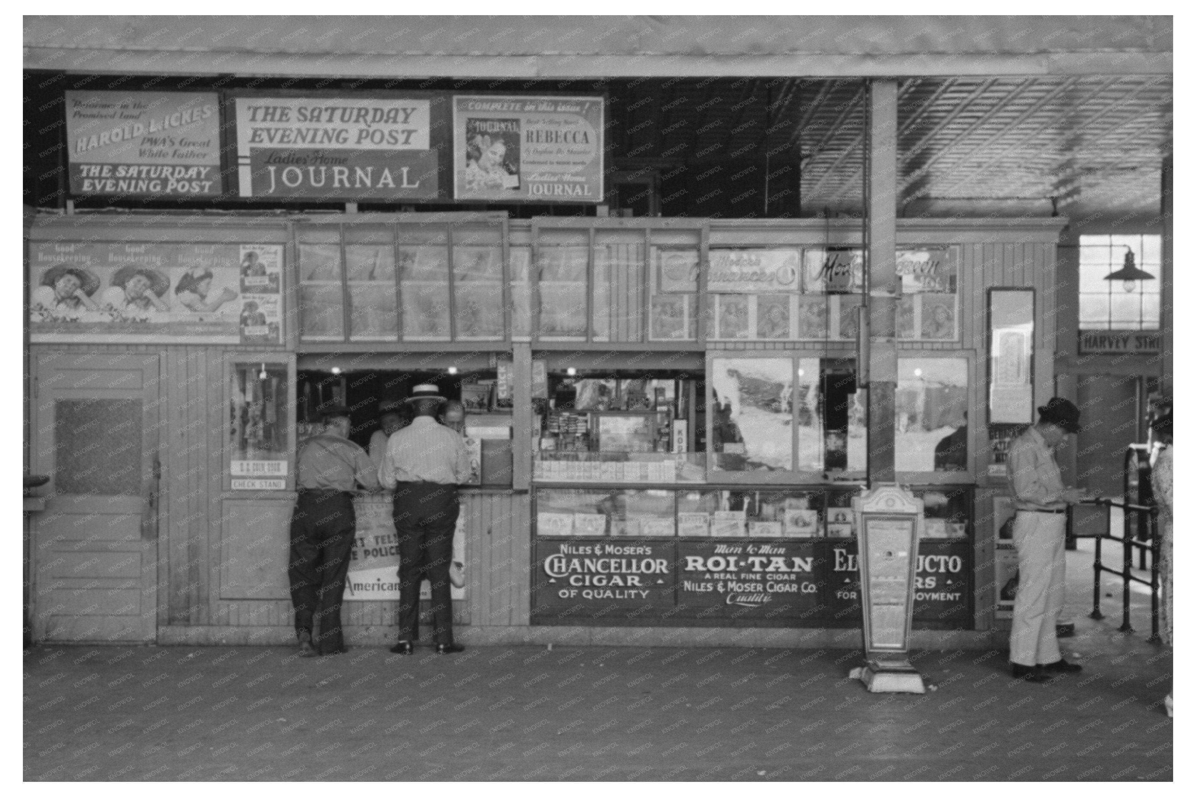 Tobacco and Magazine Stand Oklahoma City July 1939