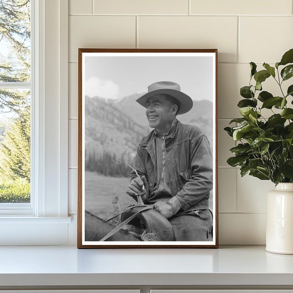 Sheepherder in Colorado August 1939 Vintage Photo