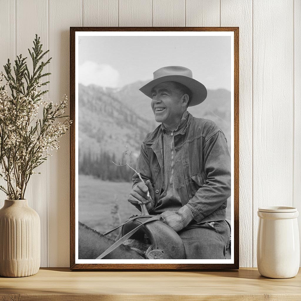 Sheepherder in Colorado August 1939 Vintage Photo