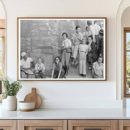 Tourists at Mesa Verde Cliff Dwellings August 1939