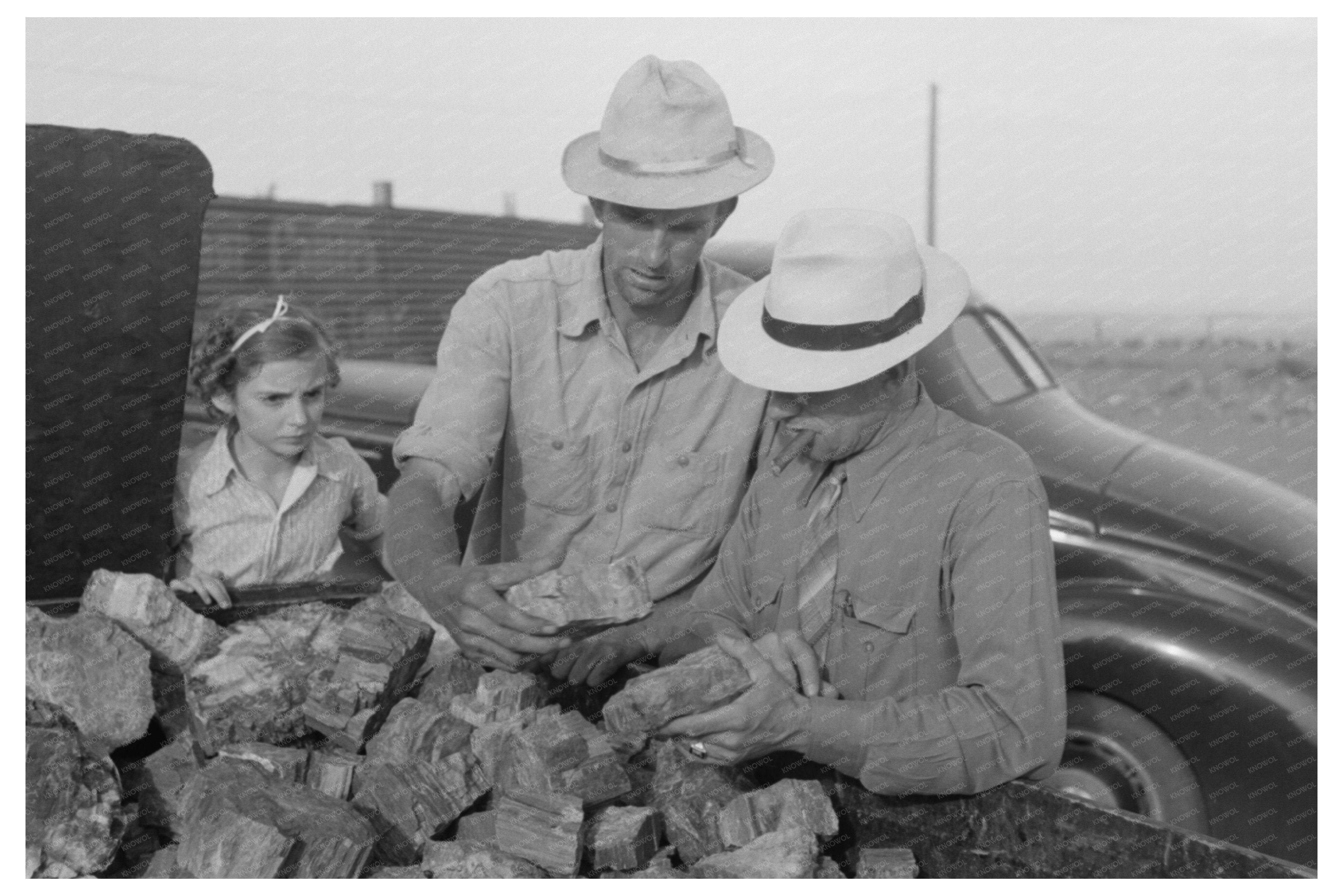 Petrified Wood Purchase at Arizona National Park 1939