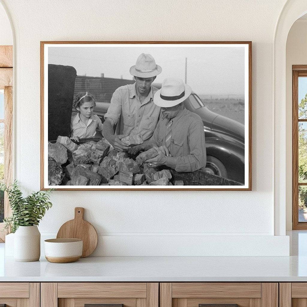 Petrified Wood Purchase at Arizona National Park 1939