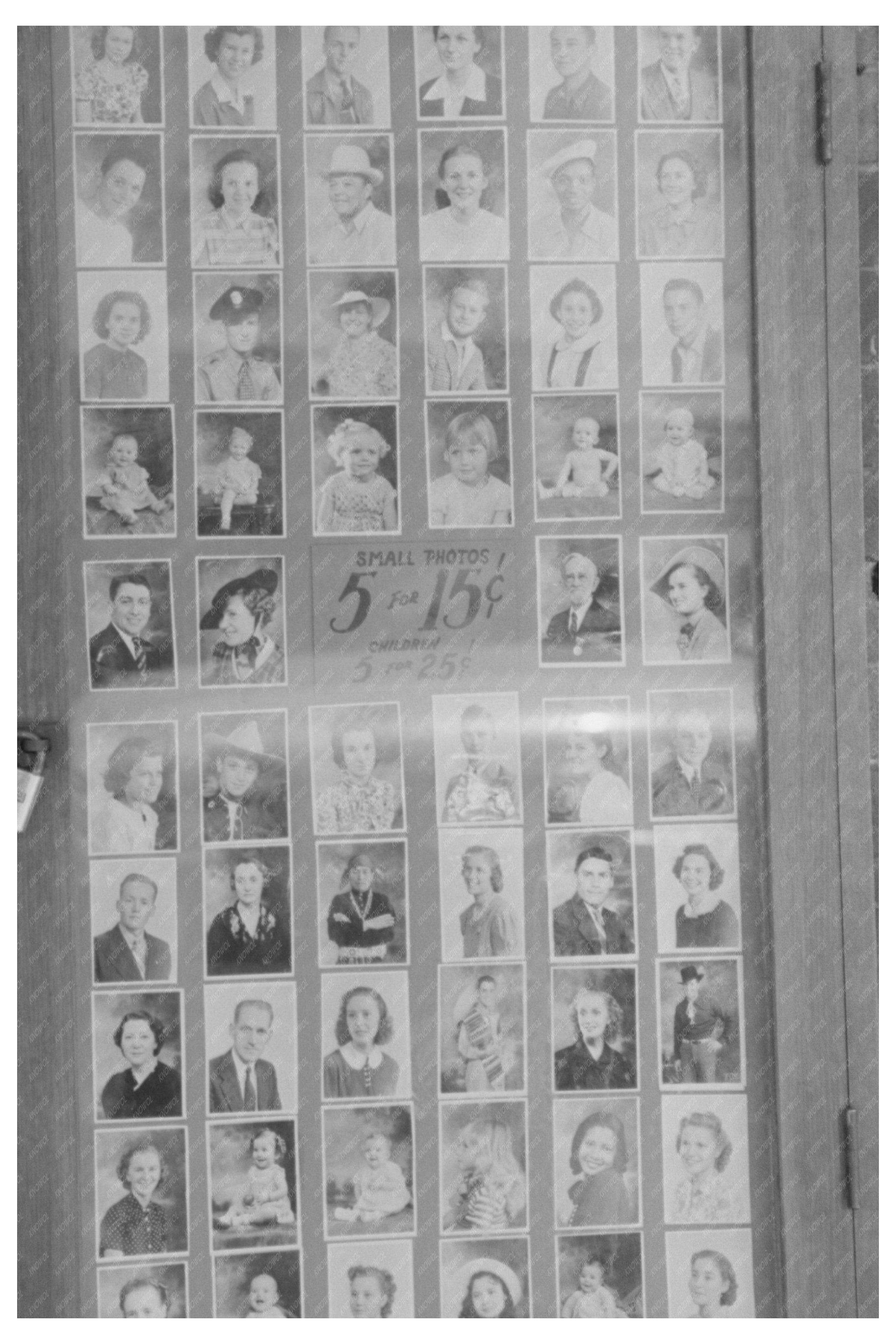 Vintage Photo Display at Albuquerque Studio August 1939