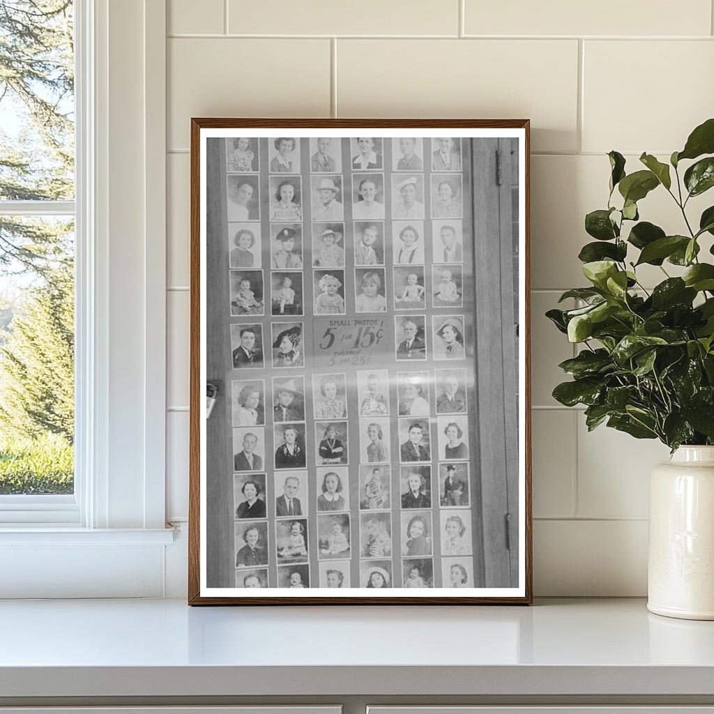 Vintage Photo Display at Albuquerque Studio August 1939