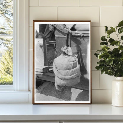 Water Bottle on Farm Truck Sheridan County Kansas 1939