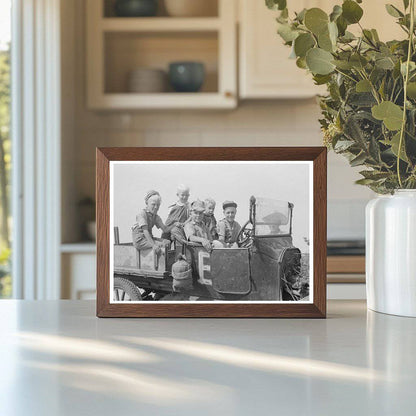 Farm Children in Kansas August 1939 Vintage Photograph