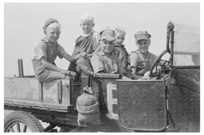 Farm Children in Sheridan County Kansas August 1939