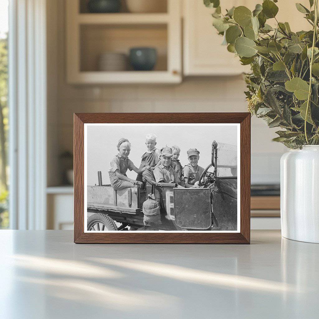 Farm Children in Sheridan County Kansas August 1939