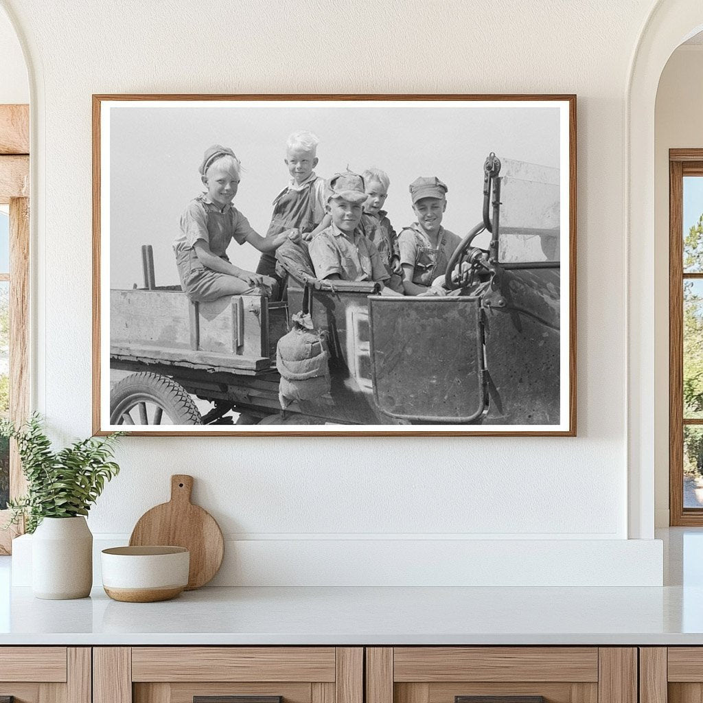 Farm Children in Sheridan County Kansas August 1939