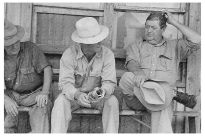 Oil Workers in Saint Louis Oklahoma August 1939 Vintage Photo