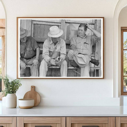 Oil Workers in Saint Louis Oklahoma August 1939 Vintage Photo