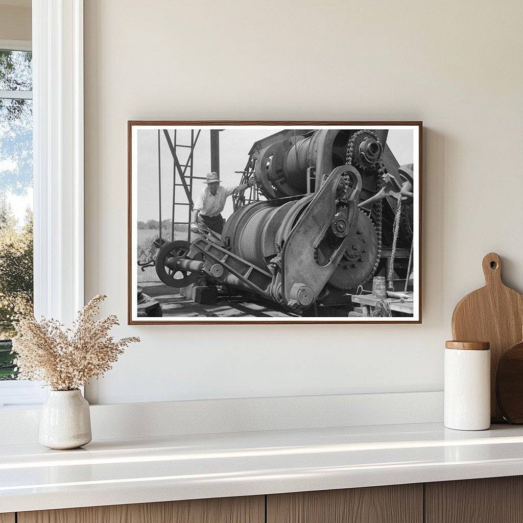 Cable Tool Drilling Equipment at Oklahoma Oil Well 1939