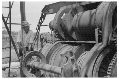 Roughneck at Oil Well Seminole Oklahoma August 1939