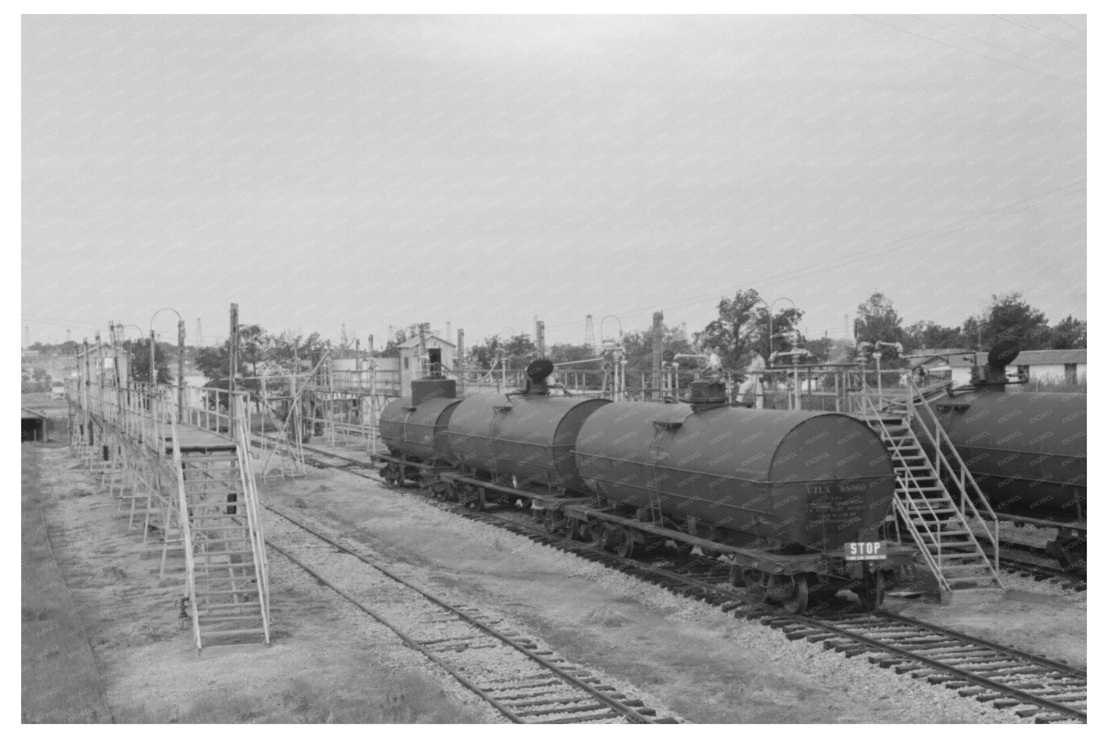 Seminole Oil Field Tank Car Loading Platform August 1939