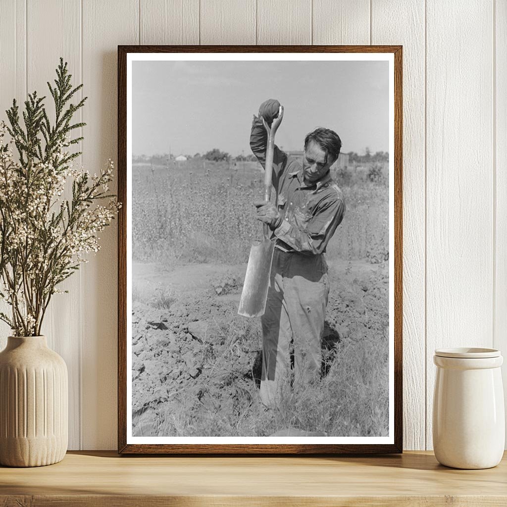 Ditch Digger in Seminole Oil Field Oklahoma August 1939