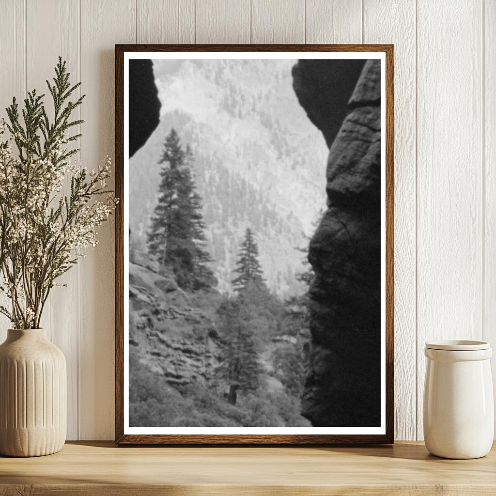 Box Canyon Ouray Colorado Vintage Photo August 1939