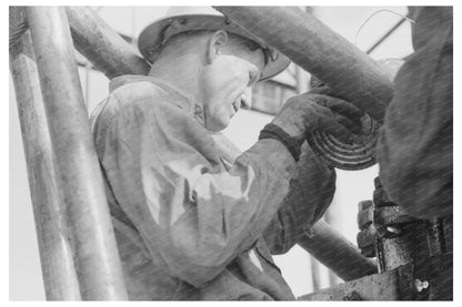 Oil Field Worker in Seminole Oklahoma 1939