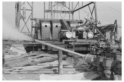 Oil Field Equipment in Seminole Oklahoma August 1939