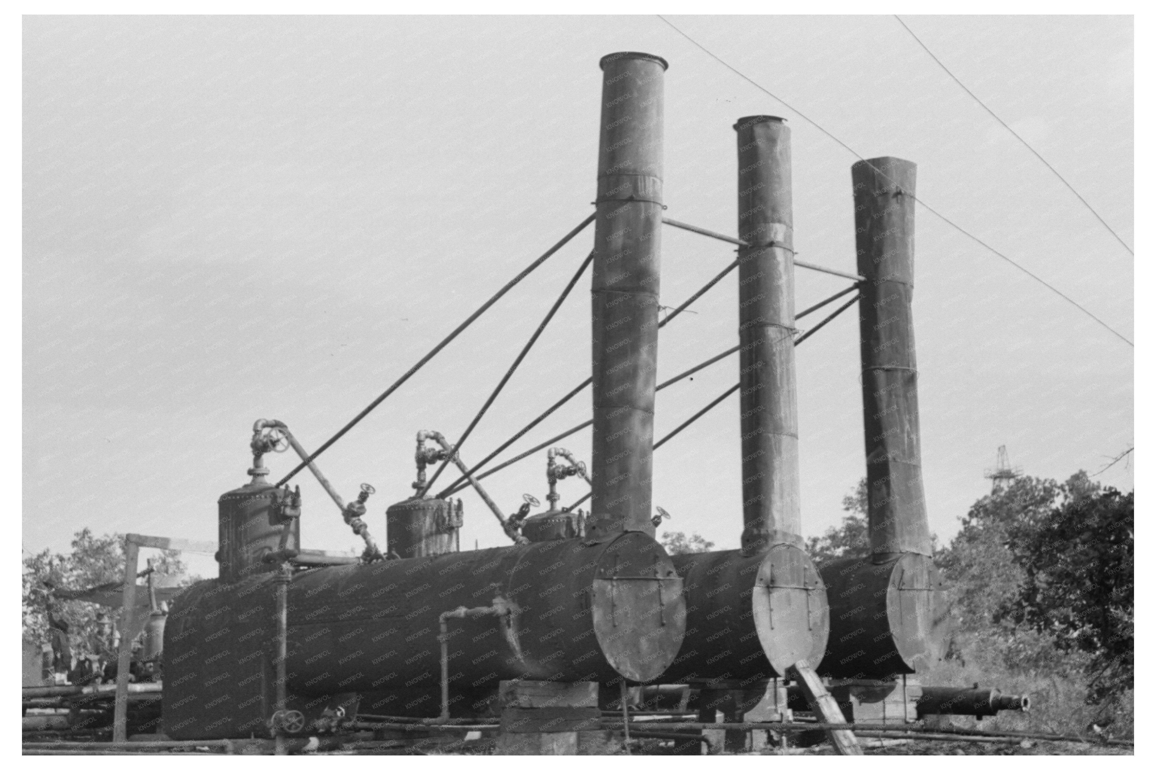 Boilers in Seminole Oklahoma Oil Field August 1939