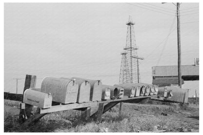 Seminole Oil Field Mailboxes Oklahoma August 1939