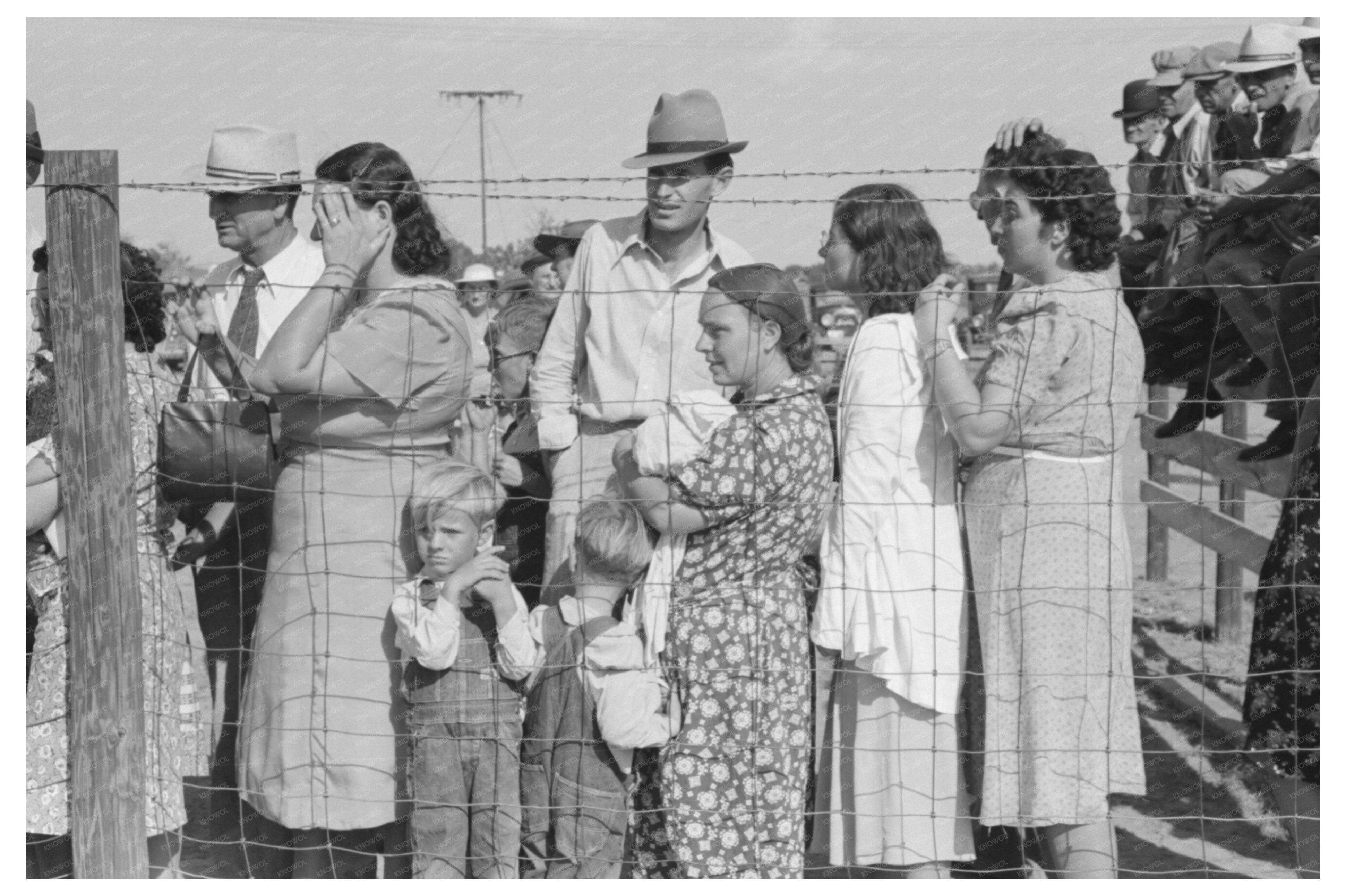 Cimarron Kansas 4-H Club Fair Spectators August 1939