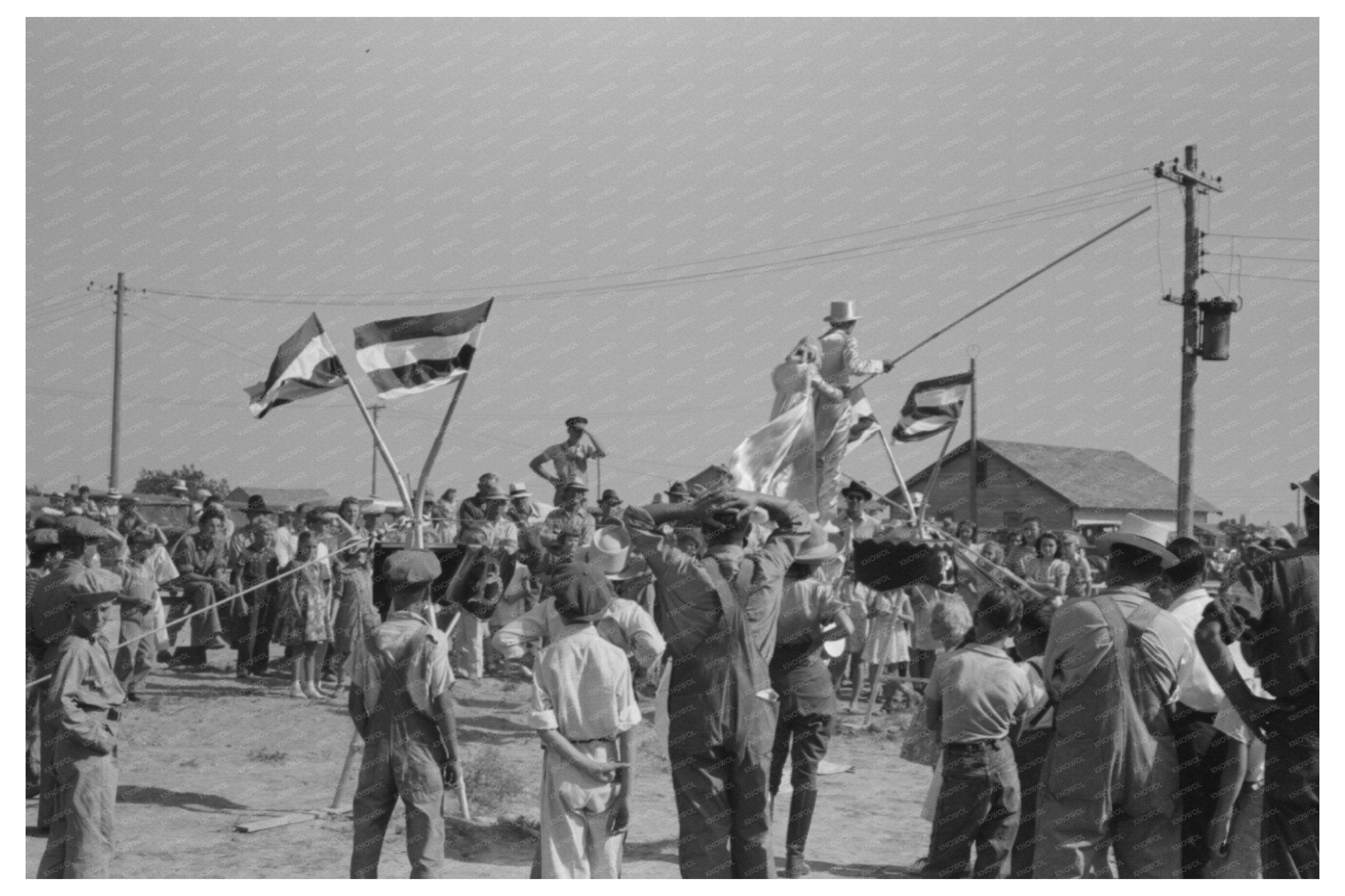 Tightrope Performers at 4-H Club Fair Cimarron 1939
