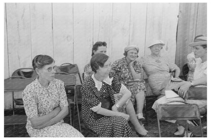 Women and Children at 4-H Club Fair Cimarron Kansas 1939