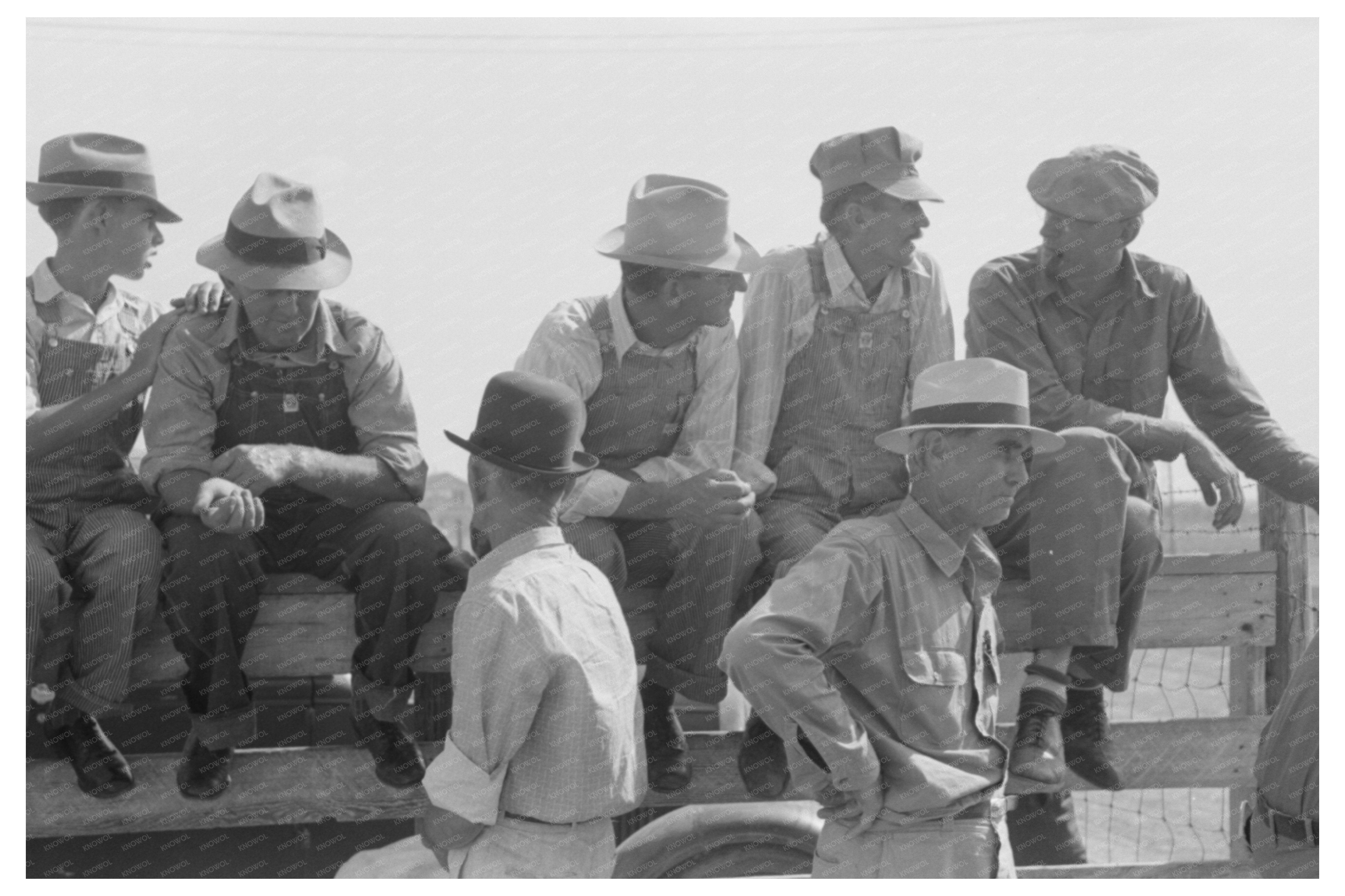 Farmers at 4-H Club Fair in Cimarron Kansas 1939