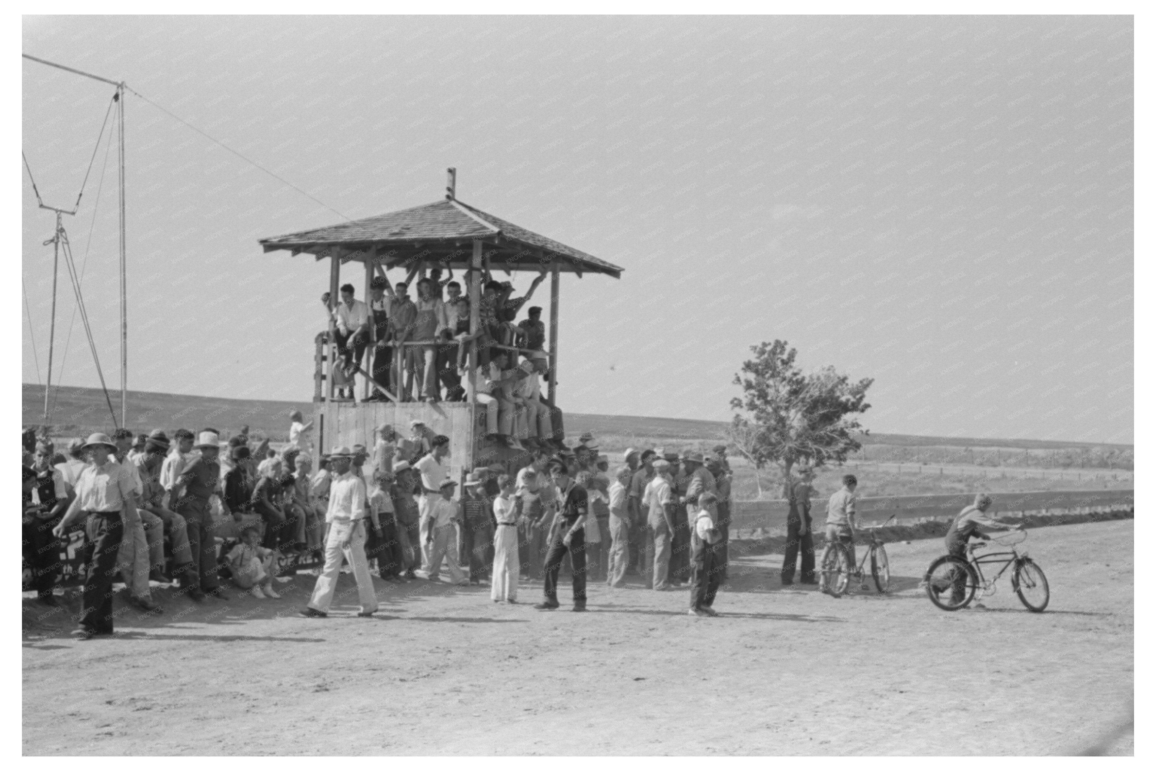 Judges at 4-H Club Fair in Cimarron Kansas August 1939